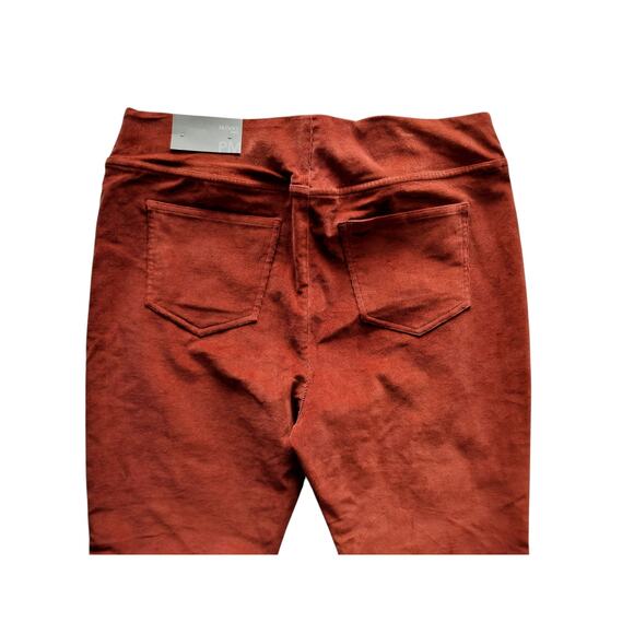 New Soft Surroundings Women's Pull-On Skinny Ankle Corduroy Pants Brown Size MP - Picture 4 of 9